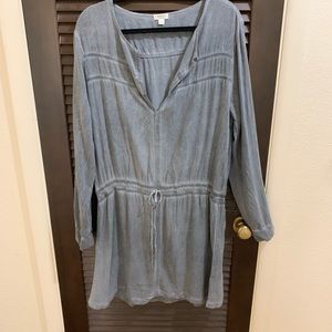 Dylan Blue/Grey dropwaist Tunic